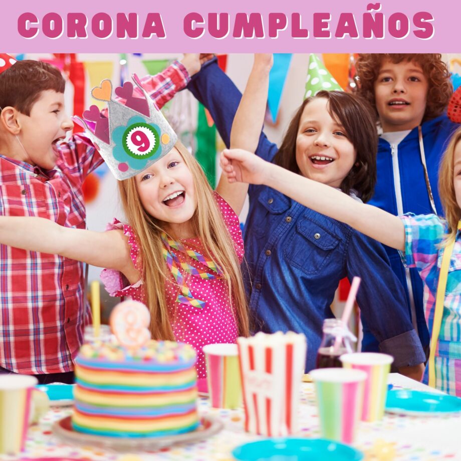 Corona de reina para cumpleaños infantiles