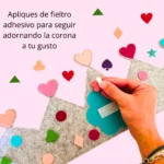 Corona de princesas para cumpleaños infantiles