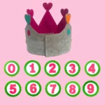 Corona de princesas para cumpleaños infantiles
