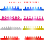 Coronas metalizadas para cumpleaños o Fiestas Infantiles