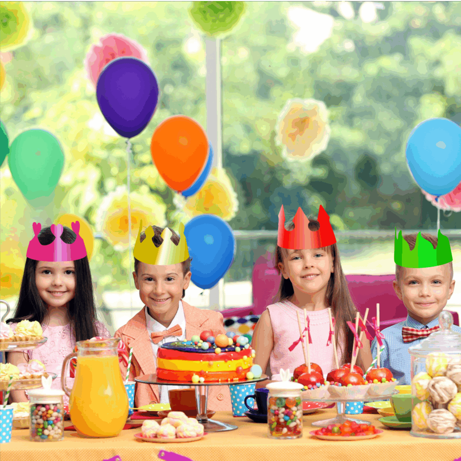 Coronas metalizadas para cumpleaños o Fiestas Infantiles