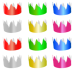 corona cartulina de colores para cumpleaños y fiestas infantiles