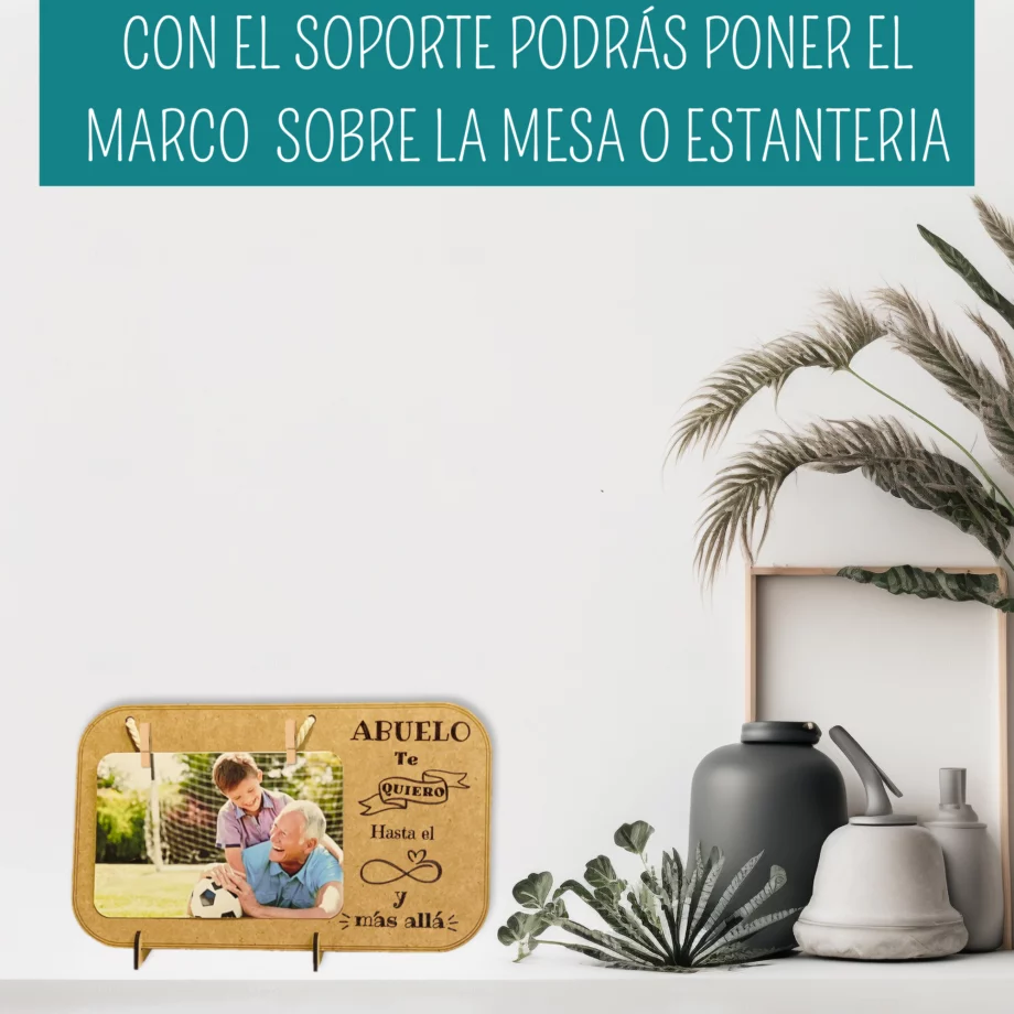 Marco de fotos  Maxi Nona "Abuelo te quiero hasta el infinito y mas allá"