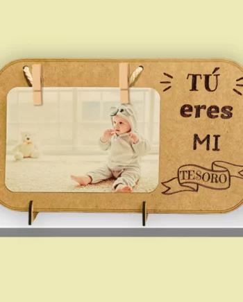 marco de fotos para bebés personalizado con la frase Tú eres mi tesoro