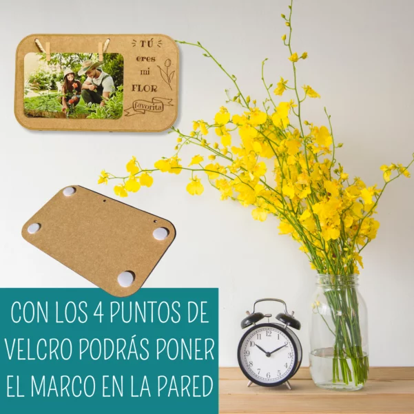 Marco de fotos  personalizado "Mi flor favorita eres tú"