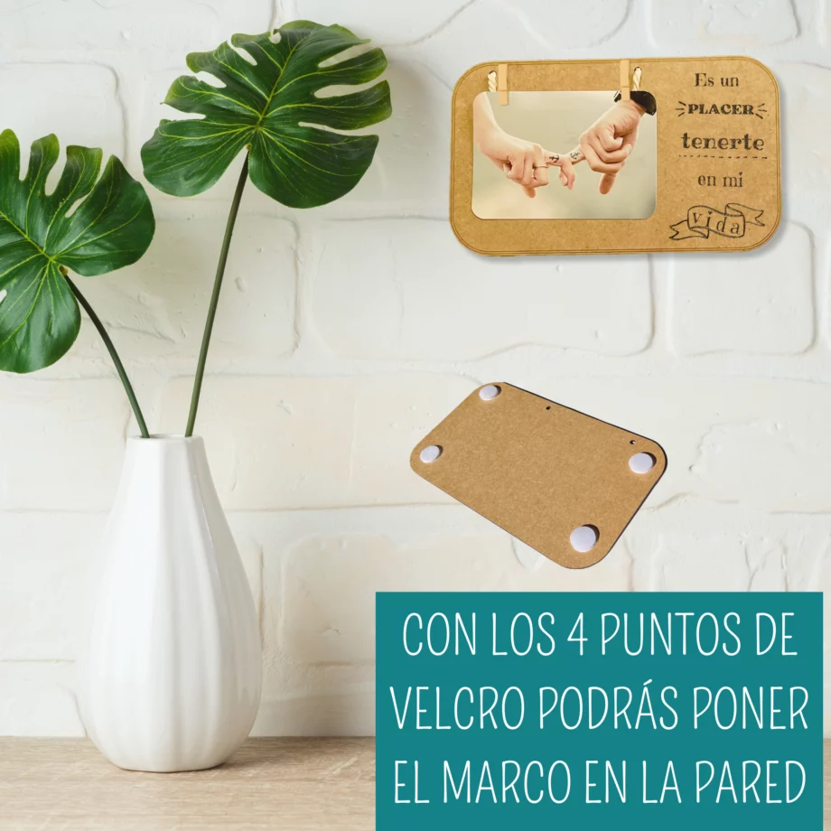 Portafotos personalizado "Es un placer tenerte en mi vida"