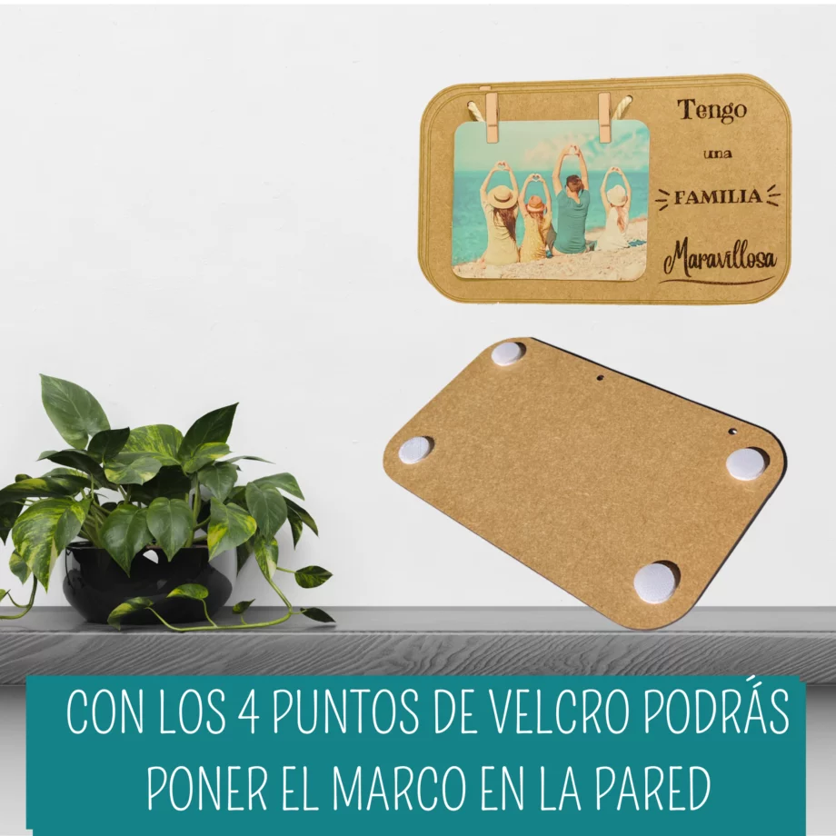 Marco de Fotos Personalizado  "Tengo una Familia Maravillosa".