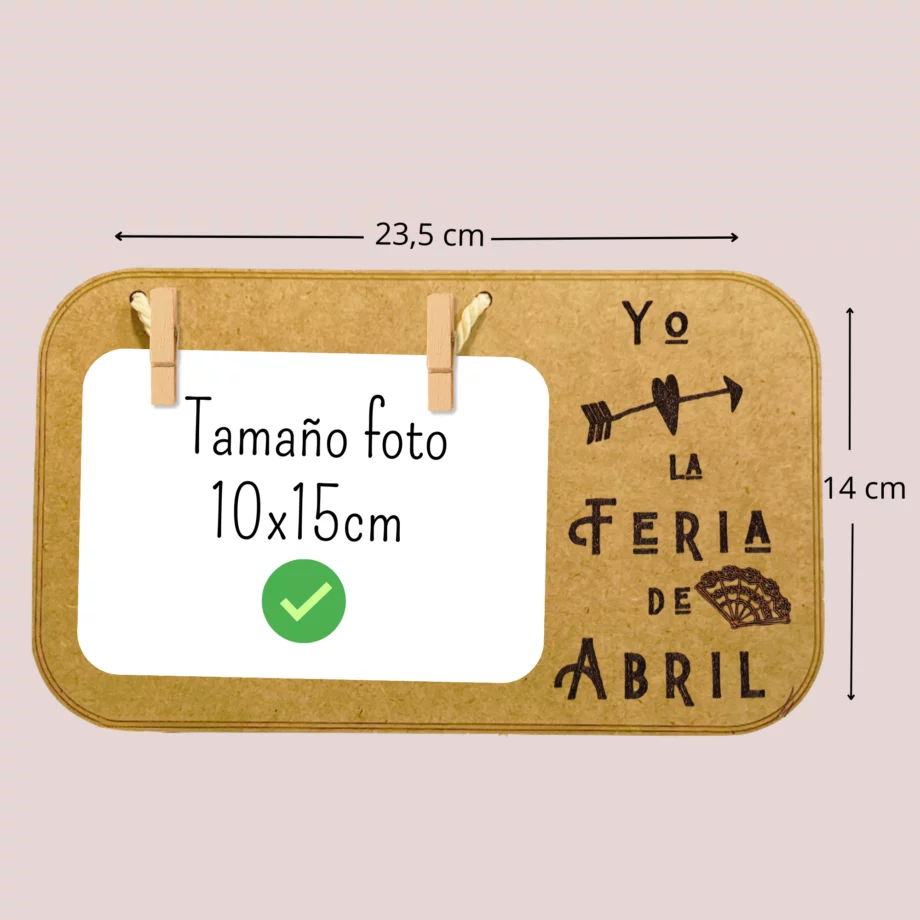 Marco de fotos "Yo amo la Feria de Abril"