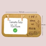 Marco de fotos  personalizado "Mi flor favorita eres tú"