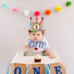 Corona para cumpleaños con números de 1 al 9