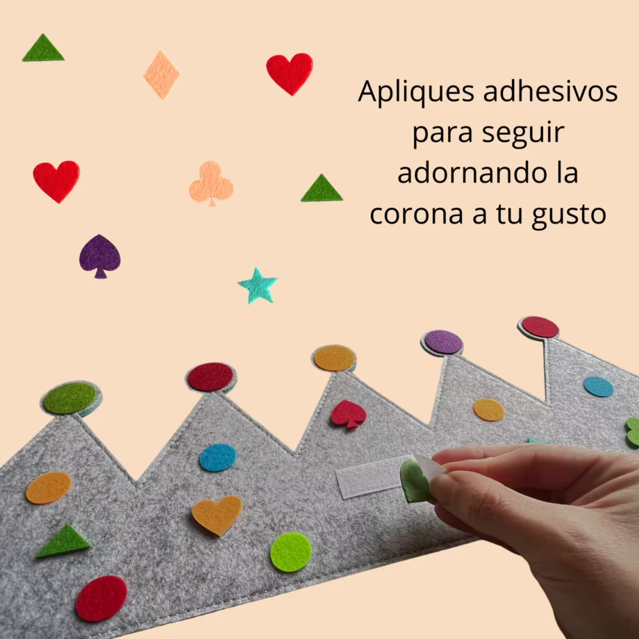 Corona para cumpleaños infantiles con ilustraciones