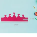 Corona cumpleaños con números del 1 al 9. Corona Reina Rosa
