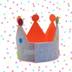 Corona para cumpleaños con números de 1 al 9