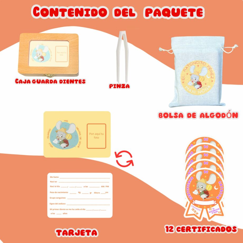 Caja Ratoncito Pérez para guardar los dientes de leche