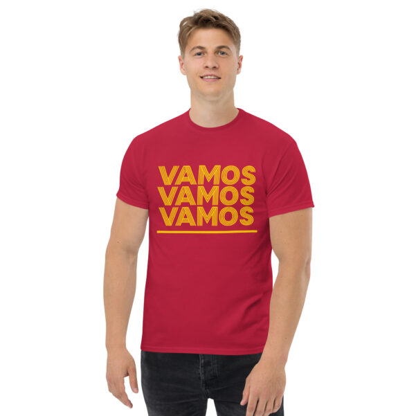 Camiseta roja de algodón clásica unisex