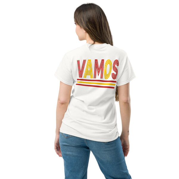 Camiseta blanca de  algodón  Vamos clásica unisex