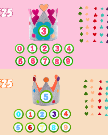 coronas cumpleaños con numeros